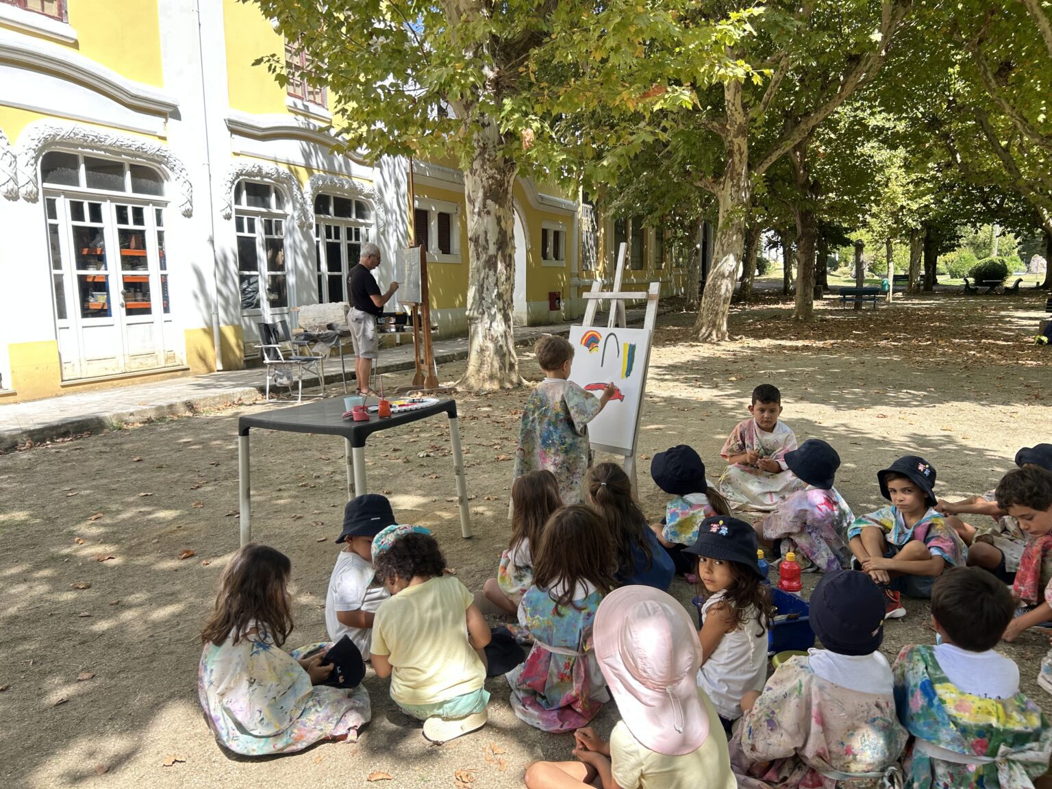 Colégio da Curia levou arte ao Parque das Termas