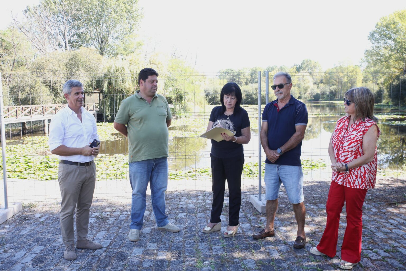 Município de Cantanhede requalifica muro na Lagoa dos Coadiçais, em Febres