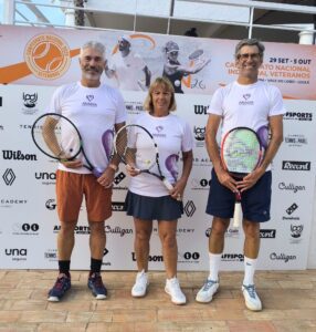 Três tenistas de Anadia competiram no Nacional de Veteranos no Algarve