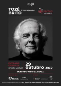 Músico Tozé Brito vai estar “À Conversa com…” no Museu do Vinho Bairrada