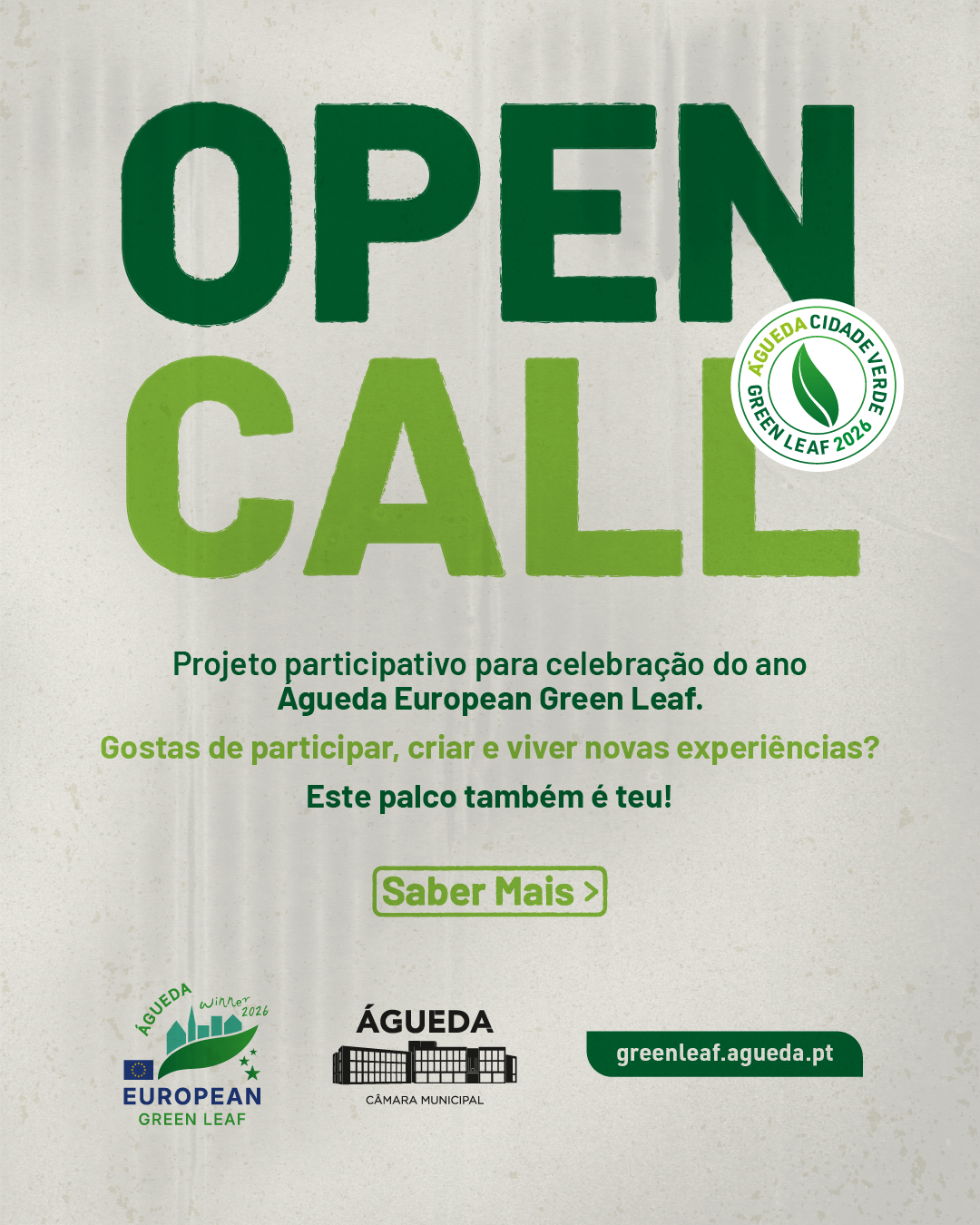 Câmara de Águeda lança Open Call para espetáculo comunitário de celebração do Ano Green Leaf 2026